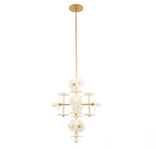 Amani 9-Light Pendant in Gold