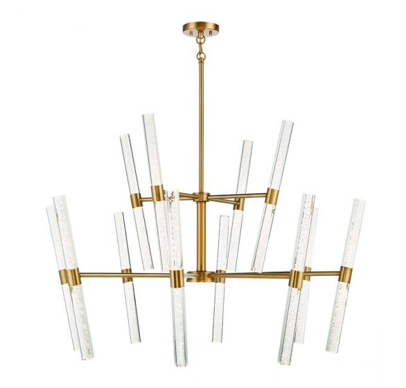 Arlon 24-Light LED Chandelier in Warm Brass