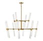 Arlon 24-Light LED Chandelier in Warm Brass