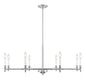 Jasmine 8-Light Chandelier in Polished Nickel