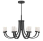 Kahn 9-Light LED Chandelier in Matte Black