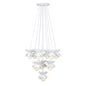 Pacha 10-Light Chandelier in White Cashmere by Breegan Jane