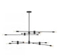 Lyrique 12-Light Chandelier in Matte Black