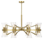 Bennington 16-Light Chandelier in Warm Brass