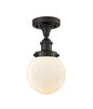 One Light Semi-Flush Mount