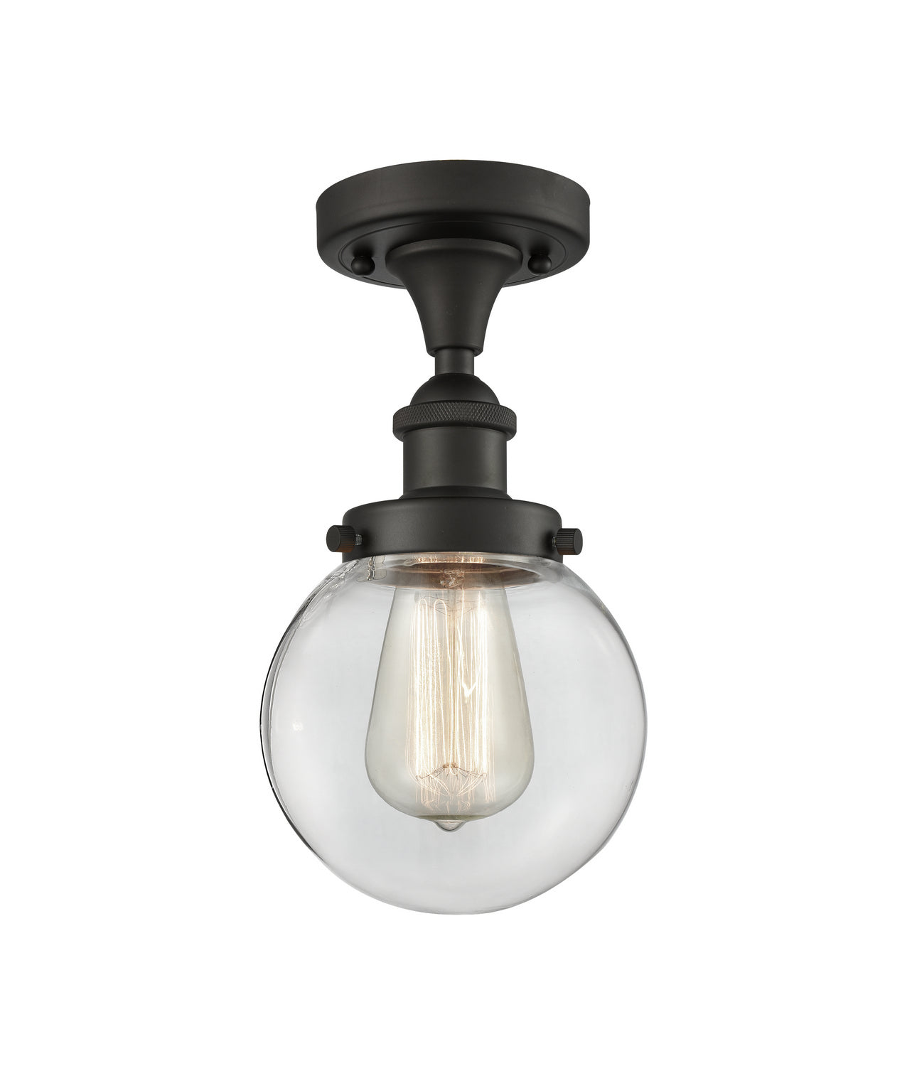 One Light Semi-Flush Mount