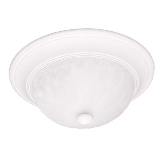 2-Light Ceiling Light in Matte White