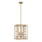 Birch 4-Light Pendant in Warm Brass