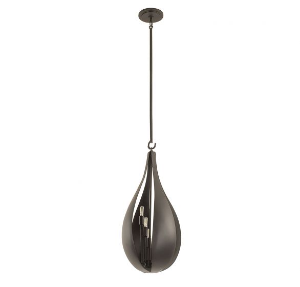 Bali 5-Light Pendant in Black Cashmere