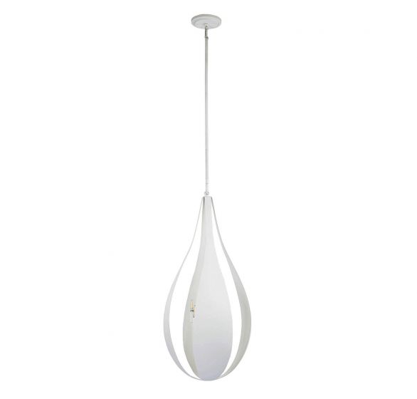 Bali 6-Light Pendant in White Cashmere