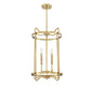 Kent 4-Light Pendant in Warm Brass