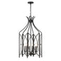 Enclave 6-Light Pendant in Black Tourmaline