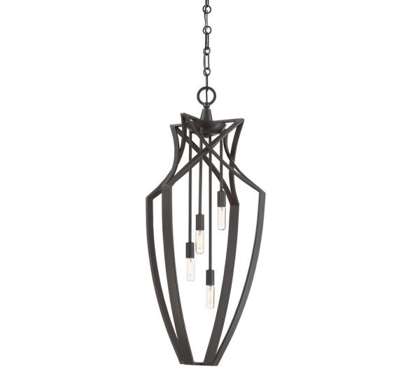 Windsung 4-Light Pendant in English Bronze