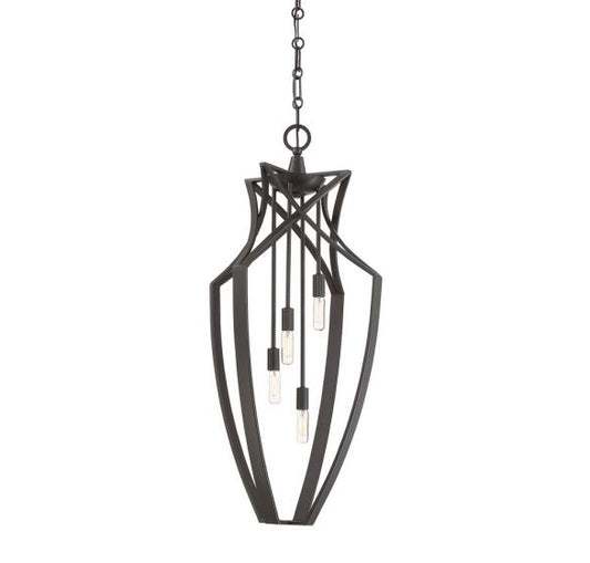 Windsung 4-Light Pendant in English Bronze