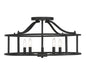 Stockton 5-Light Ceiling Light in Matte Black