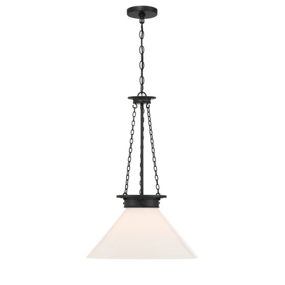 Myers 1-Light Pendant in Matte Black