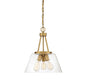 Calhoun 3-Light Pendant in Warm Brass