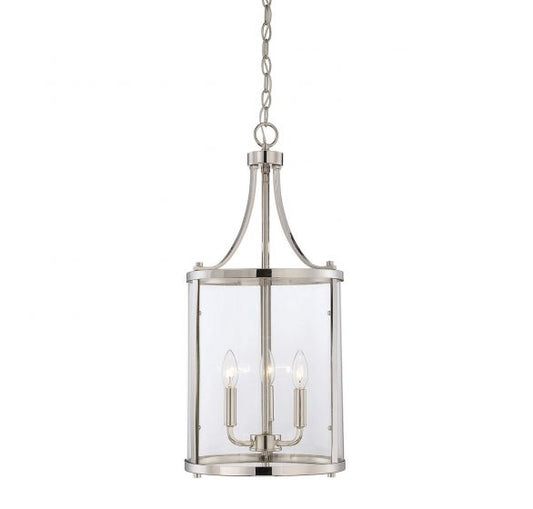 Penrose 3-Light Pendant in Polished Nickel