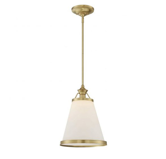 Ashmont 1-Light Pendant in Warm Brass Lustre