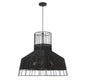 Pampas 3-Light Pendant in Matte Black