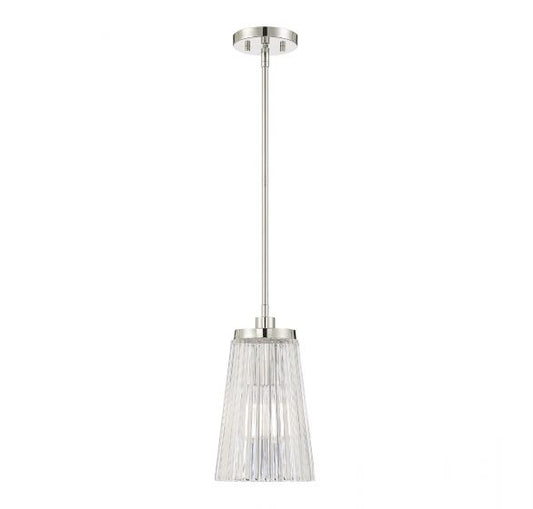 Chantilly 1-Light Pendant in Polished Nickel