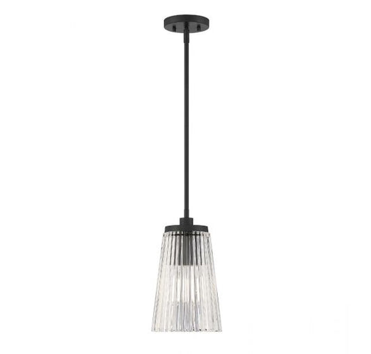 Chantilly 1-Light Pendant in Matte Black