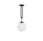 Becker 1-Light Pendant in Matte Black