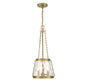 Crawford 3-Light Pendant in Warm Brass