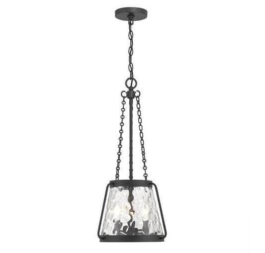 Crawford 3-Light Pendant in Matte Black