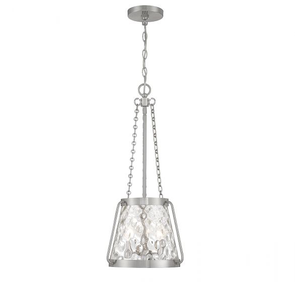 Crawford 3-Light Pendant in Satin Nickel