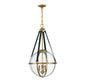 Bozeman 4-Light Pendant in Warm Brass