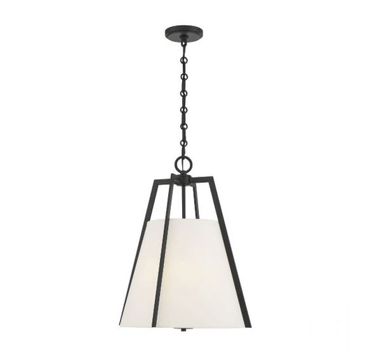 Mansfield 3-Light Pendant in Matte Black