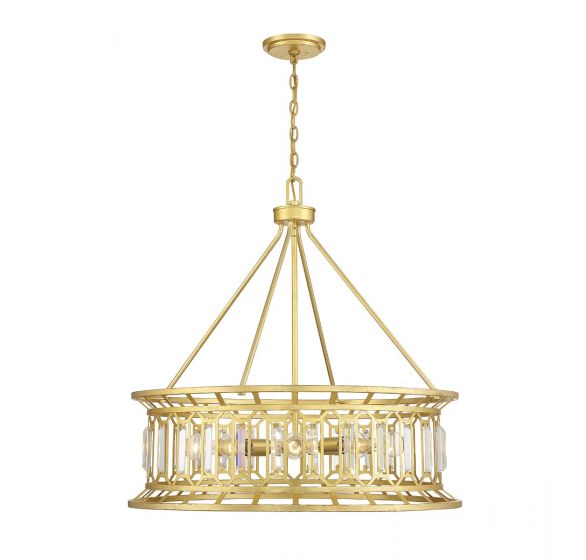 Daintree 8-Light Pendant in True Gold