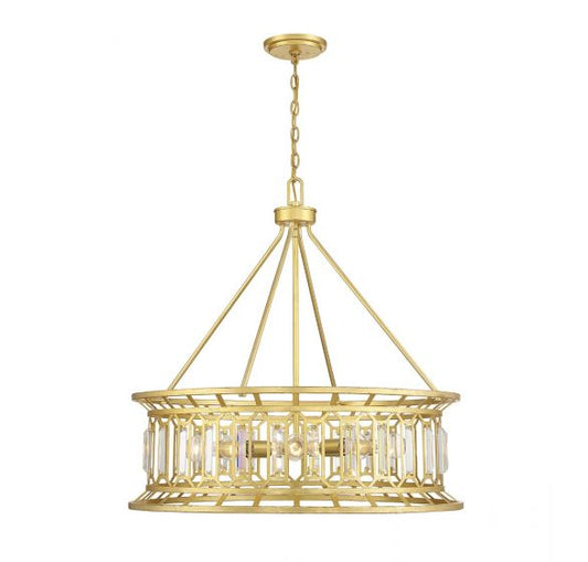 Daintree 8-Light Pendant in True Gold