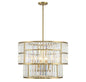 Rohe 5-Light Pendant in Warm Brass