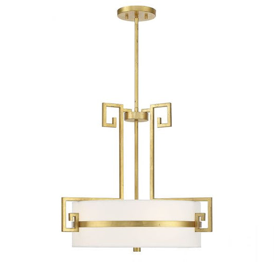 Quatrain 4-Light Pendant in True Gold