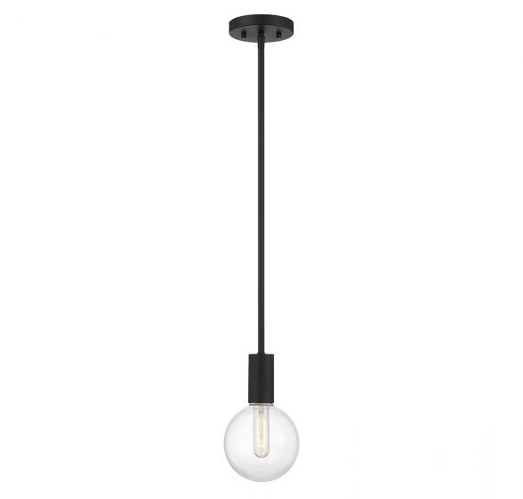 Wright 1-Light Mini-Pendant in Matte Black