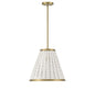 Aster 1-Light Pendant in Warm Brass