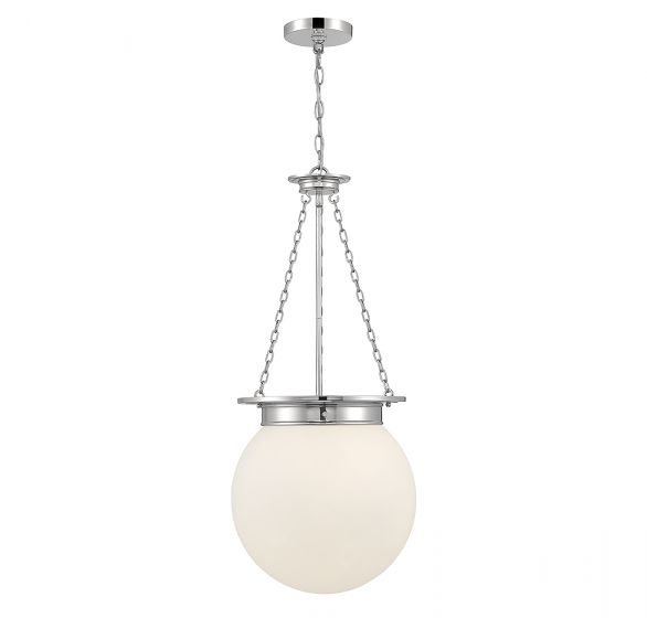 Manor 3-Light Pendant in Polished Nickel