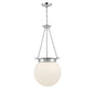 Manor 3-Light Pendant in Polished Nickel