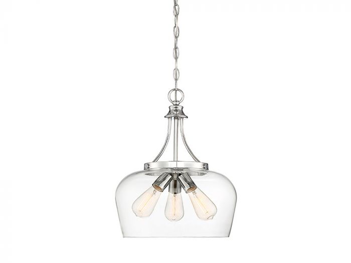 Octave 3-Light Pendant in Polished Chrome