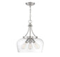 Octave 3-Light Pendant in Satin Nickel