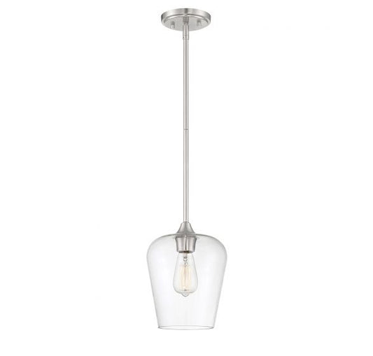 Octave 1-Light Mini-Pendant in Satin Nickel