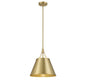 Willis 1-Light Pendant in Warm Brass