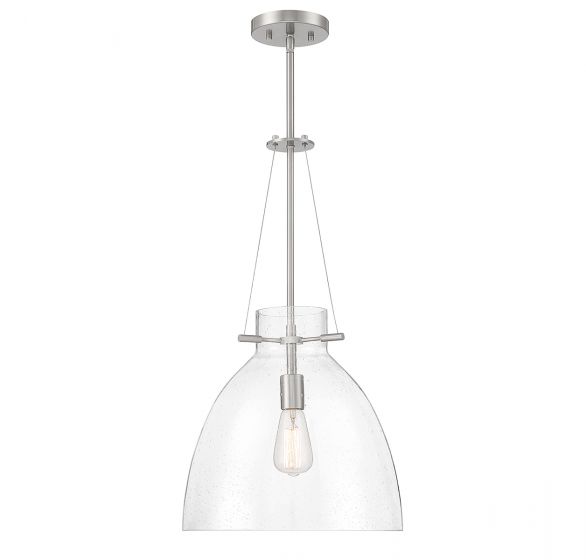 Foster 1-Light Pendant in Satin Nickel