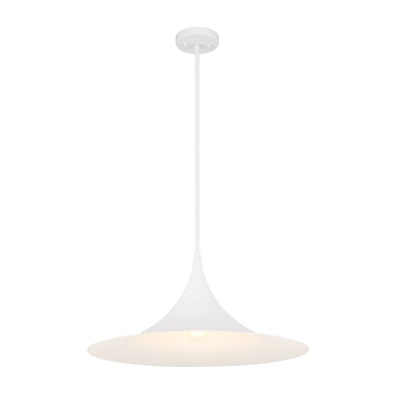 Bowdin 1-Light Pendant in Bisque White