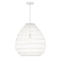 Maya 1-Light Pendant in Bisque White