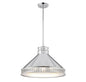 Seagram 3-Light Pendant in Polished Nickel