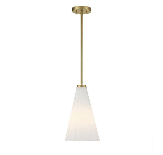 Bristol 1-Light Pendant in Warm Brass