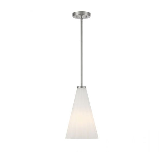 Bristol 1-Light Pendant in Satin Nickel